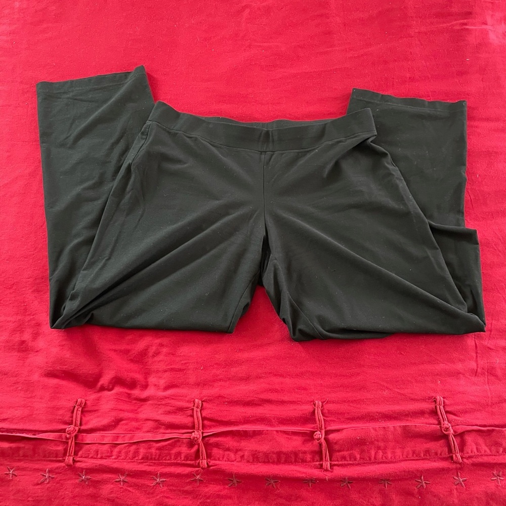 EILEEN FISHER Stretch Crepe Black Pants